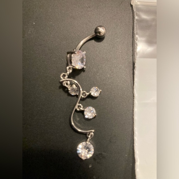 Belly button ring. Dangle style. Brand new in bag. See pictures for All details - Picture 1 of 2